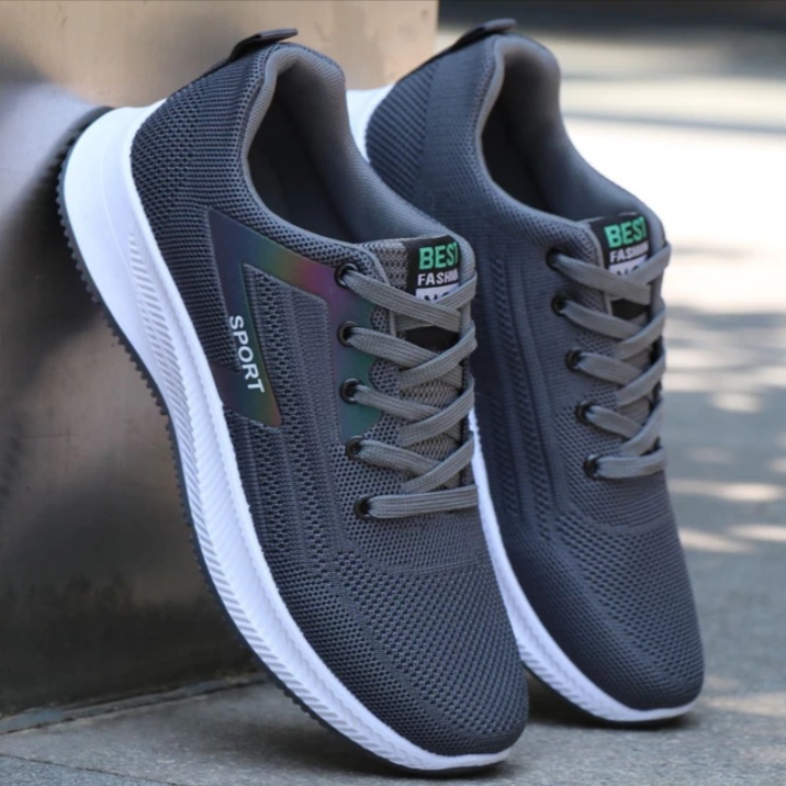 sepatu snaeker pria dan wanita model baru murah keren olah raga bonus kaos kaki-3