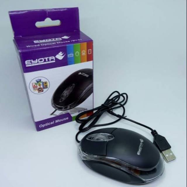 Mouse usb eyota lampu optical
