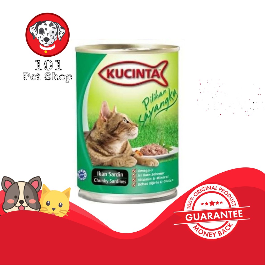 MAKANAN KUCING KUCINTA CHUNKY SARDINES 400GR