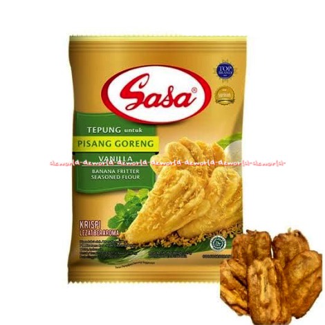 Sasa Tepung Pisang Goreng Vanila Krispi 210gr Tepung Bumbu Instan Untuk Membuat Memasak Pisang Goreng Kriuk Yummy Enak Shasa Banana Crispy