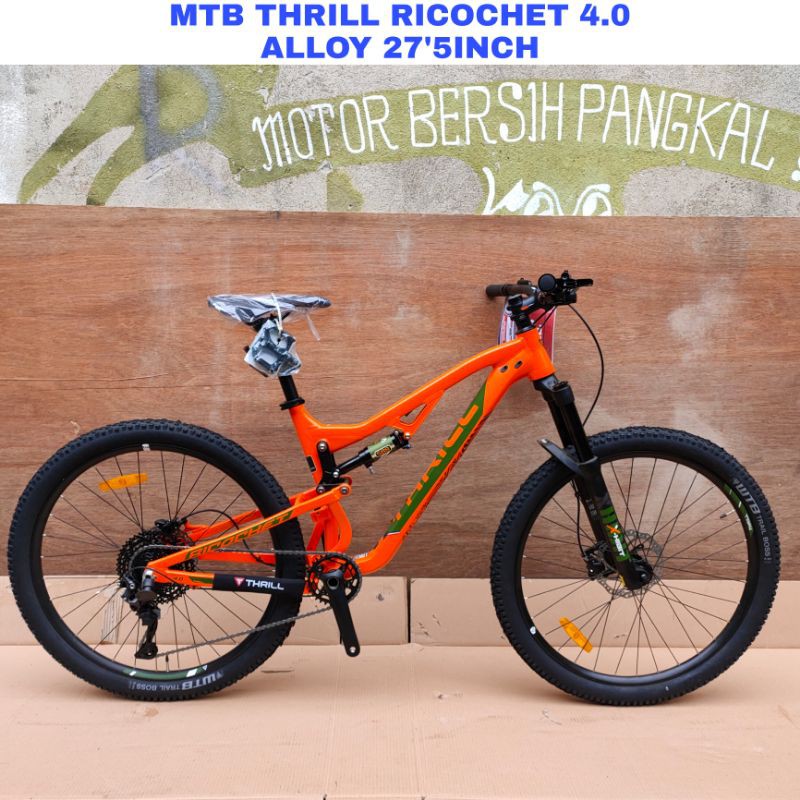 Sepeda Gunung Thrill Ricochet 4.0 Alloy 27'5Inch Rem Hydraulic