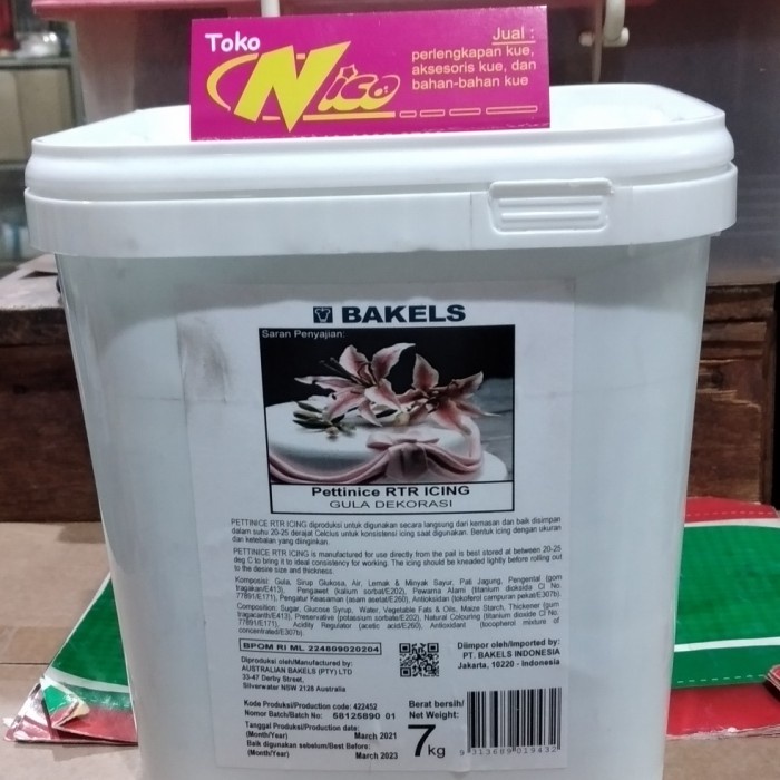 

bakels fondant 1 kg khusus Grab & Gojek