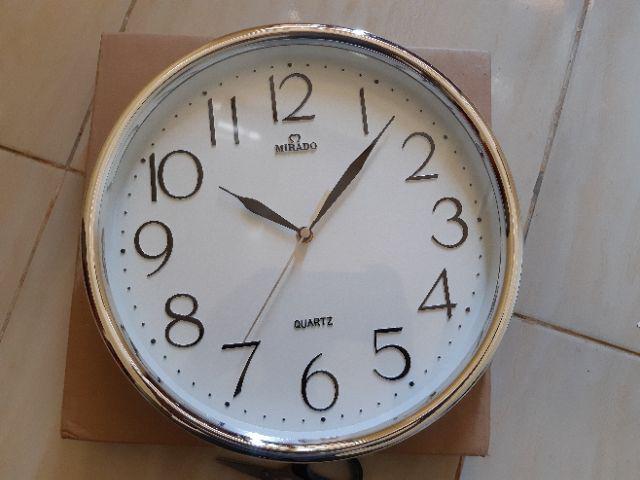 Jam Dinding Mirado 8201 Putih Crom Ecer Dan Grosir Awet Original