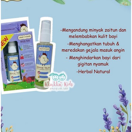 NEW Bebe Roosie Minyak Telon lavender 60ml / TELON SPRAY