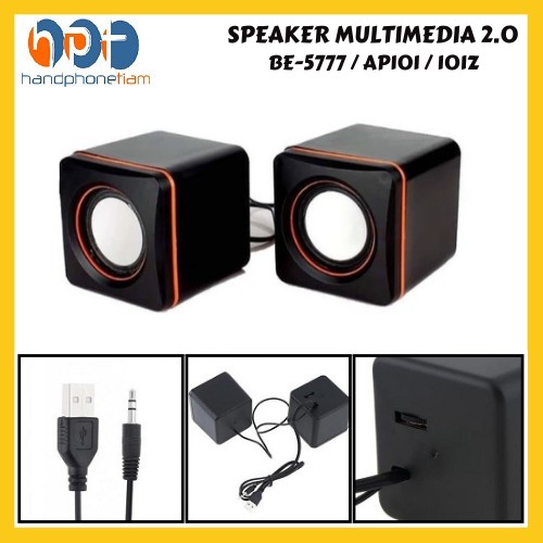 GARANSI (JQD) SPEAKER SALON AKTIF AP101 / SPEAKER PC KOMPUTER MULTIMEDIA 2.0 AP-101 KUALITAS TERBAIK