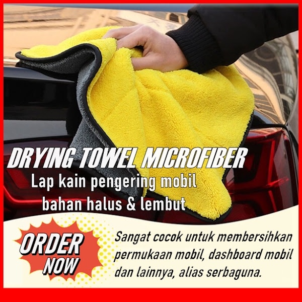 TERBARU kain lap mobil microfiber lembut tebal anti lecet serbaguna terbaik murah original
