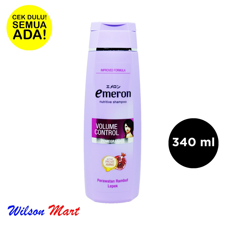 EMERON NUTRITIVE SHAMPOO VOLUME CONTROL POMEGRANATE 340 ML BOTOL