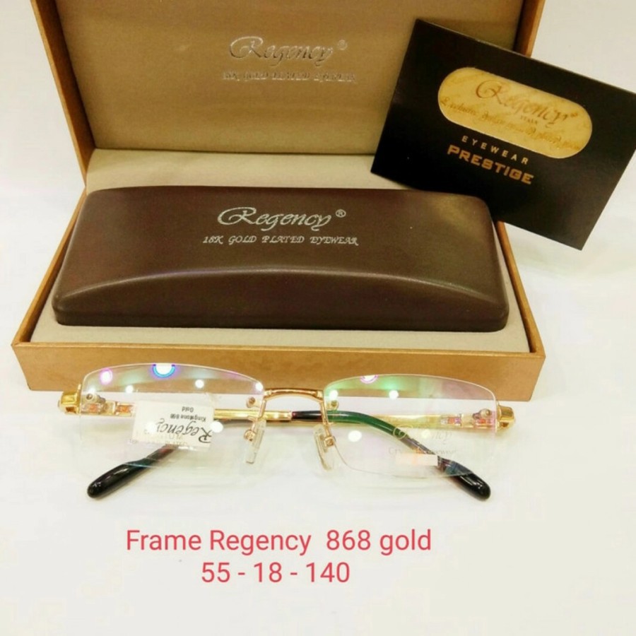 FRAME KACAMATA REGENCY KINGSTONE pria/wanita 18K ORIGINAL