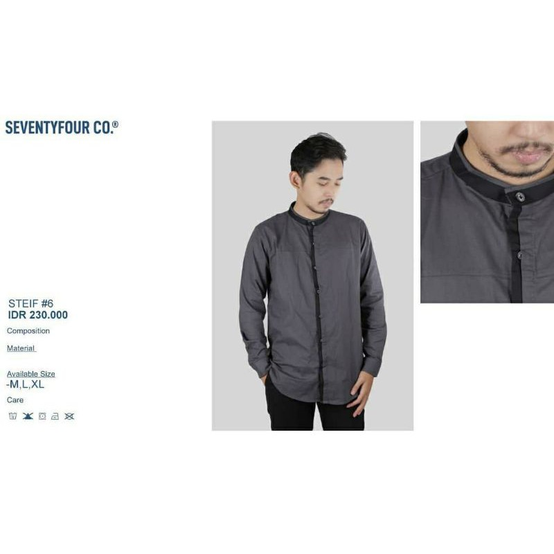 kemeja koko distro original SEVENTYFOUR Bandung Fl7