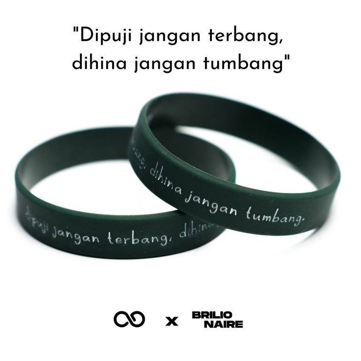 Dipuji Jangan Terbang | Silicone Wristband by Embracelet | Brilionaire x Embracelet