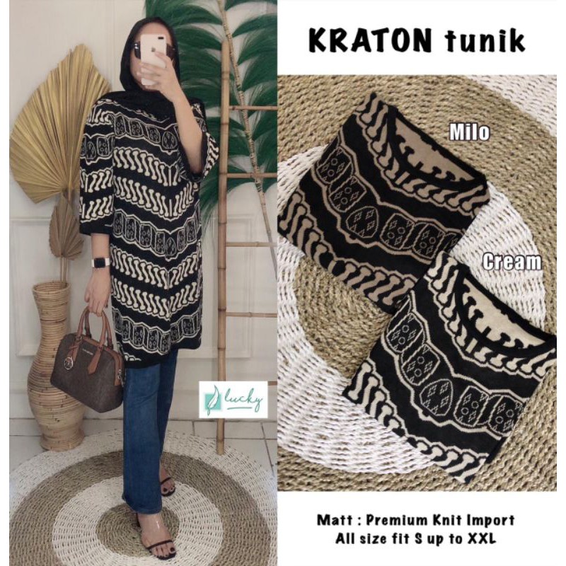 Toja Baju Atasan tunik rajut motif etnic tribal batik etnik pattern tunic top