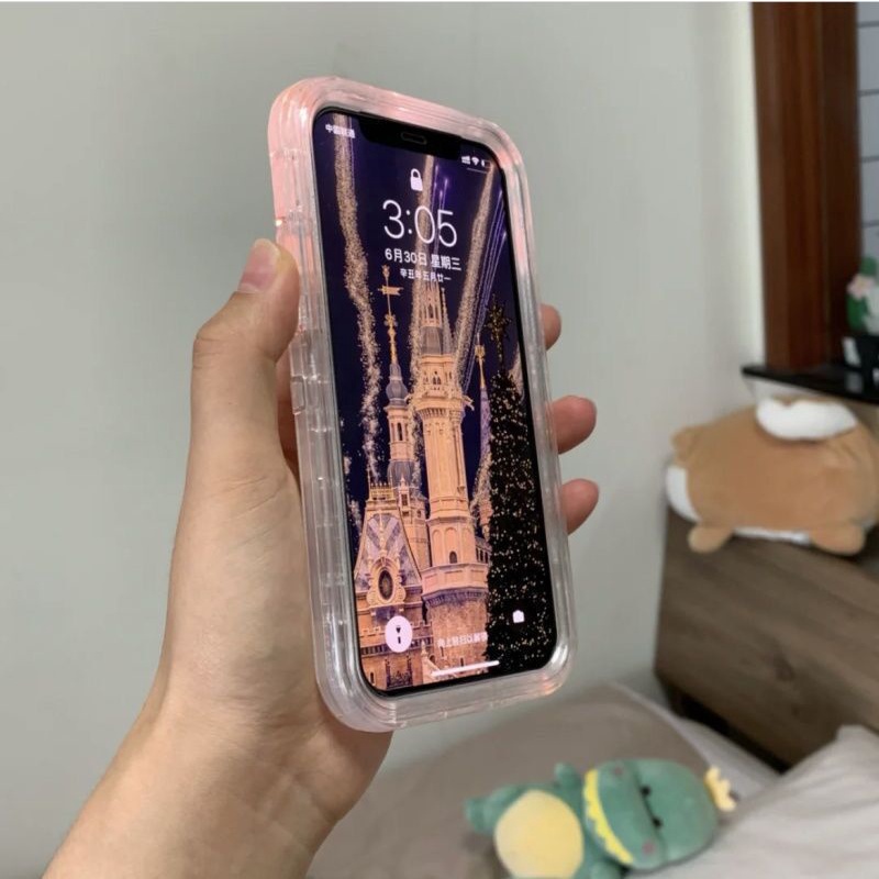 2in1 Hard Case Transparan Bumper Tebal Cover iPhone 13 13Pro 14Promax 12 12Pro 11Promax 11 XS XR X XSMAX