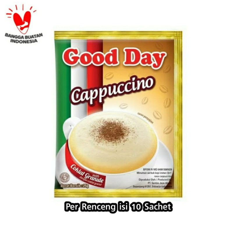 Good Day Cappucino renceng isi 10 sachet @25gr GROSIR