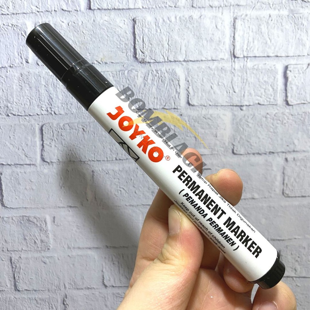 Spidol Permanen JOYKO Permanent Marker PM-17 PM 17 PM17 HITAM Satuan