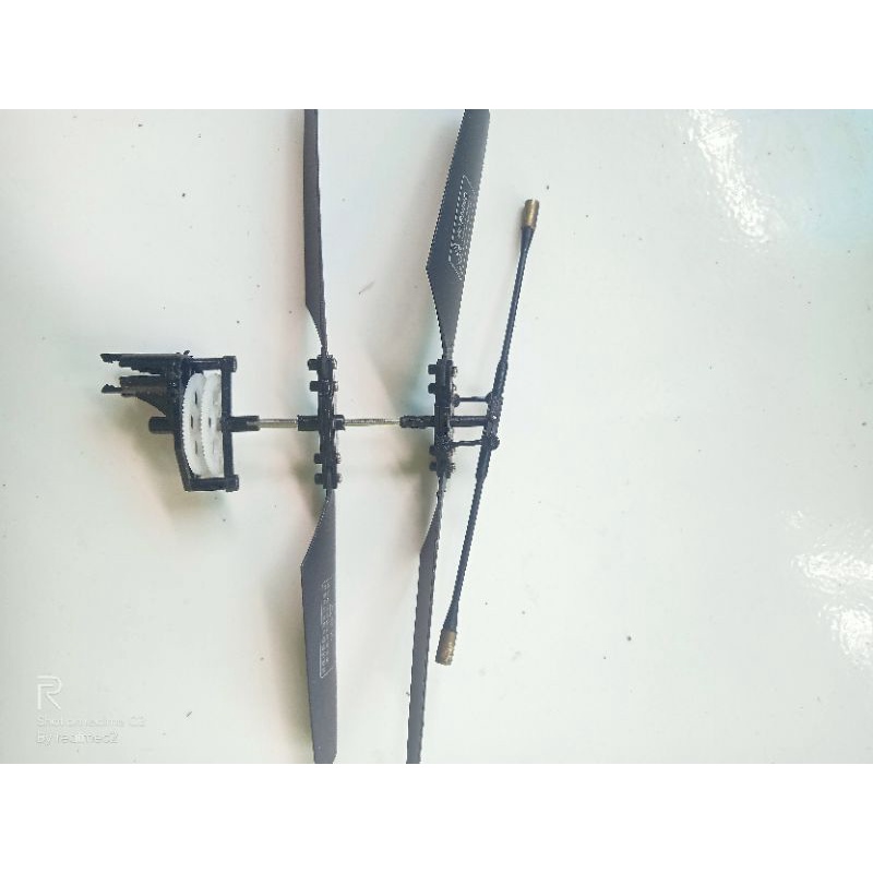 baling baling rc helikopter plus gear besar tanpa dinamo