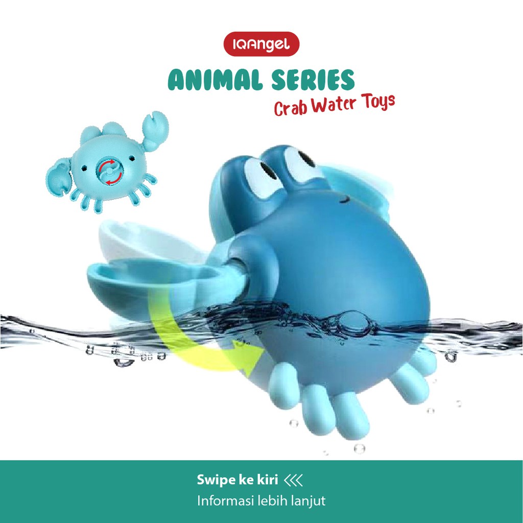 IQ ANGEL Crab Water Toys - Mainan Air Bayi / Mainan Mandi Kepiting