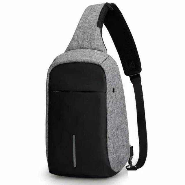 Best Seller Tas Selempang Anti Maling &amp; Anti Air Smart Crossbody Bag Non USB Charger Premium Quality