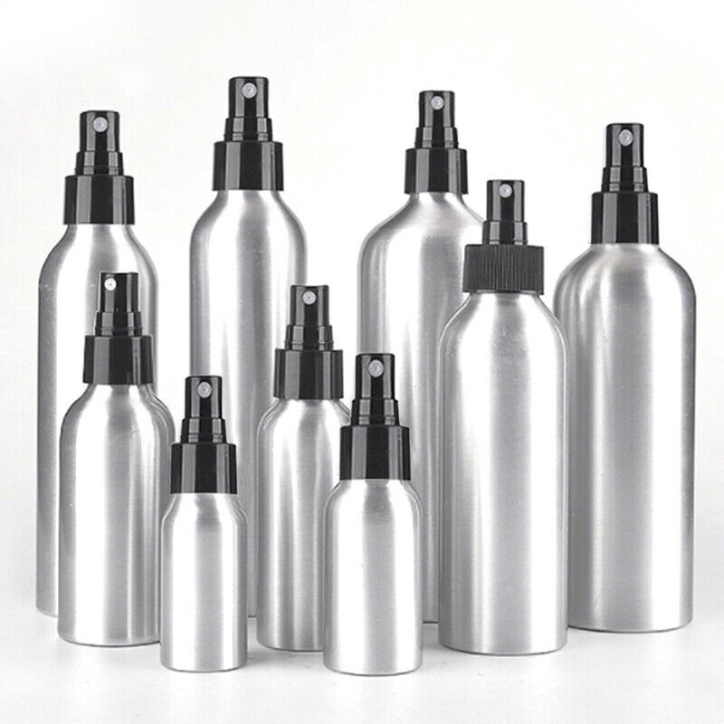 Botol Spray Kosong 40 / 50 / 100 / 150ml Bahan Aluminum Portable Untuk Parfum / Kosmetik / Travel