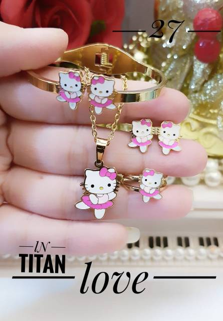 Titanium set perhiasan anak 2508g