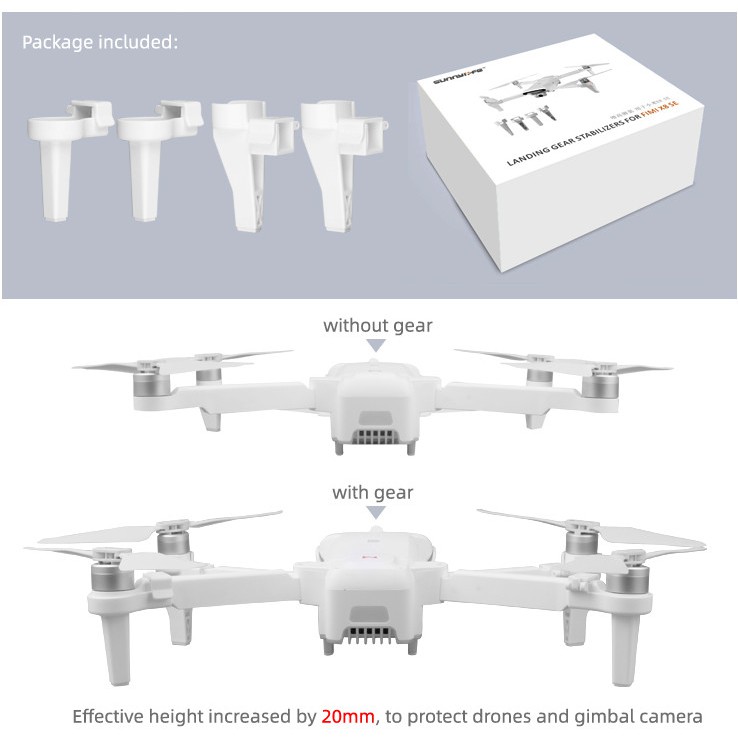 Sunnylife Landing Gears Extended Support Legs for Fimi X8 SE