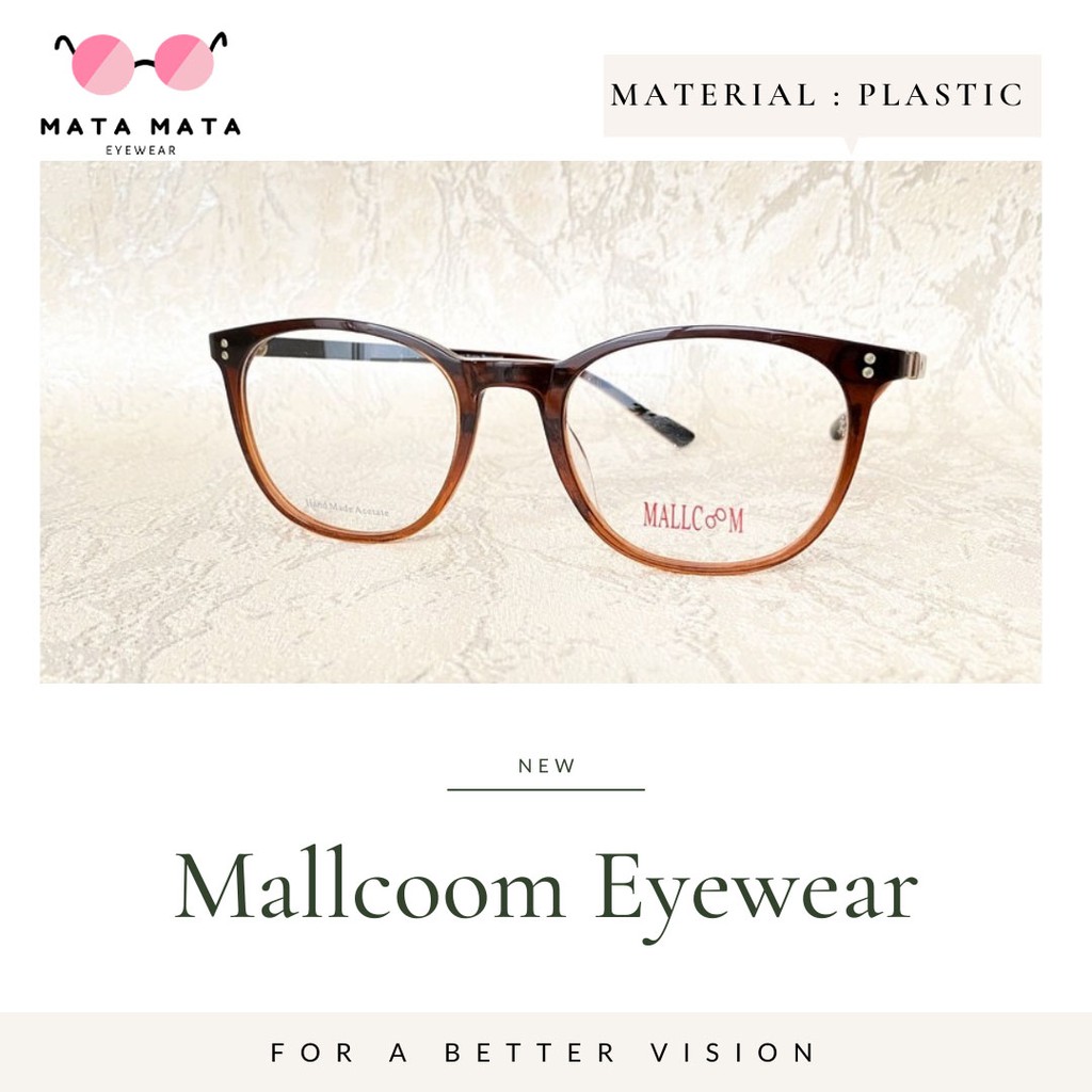Frame Kacamata Premium MALCOOM ORIGINAL Kacamata Dewasa Kacamata Fashion Plastik
