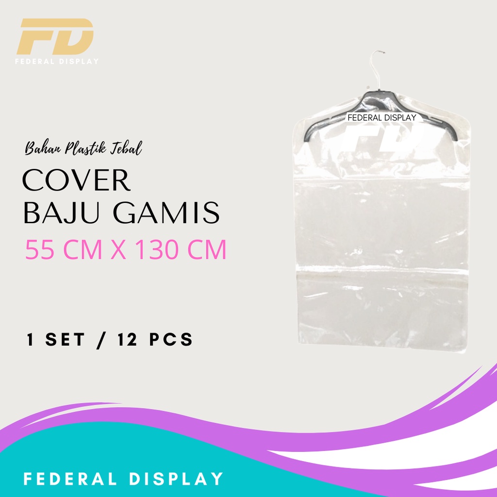 ( 12 PCS ) PLASTIK PELINDUNG BAJU / COVER BAJU GAMIS