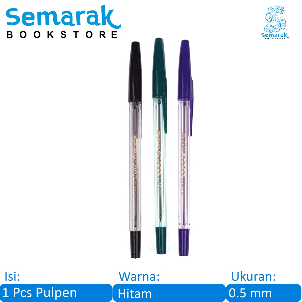 

Standard ST007 Pulpen Oil Gel Alfa Tip 0.5 - Hitam
