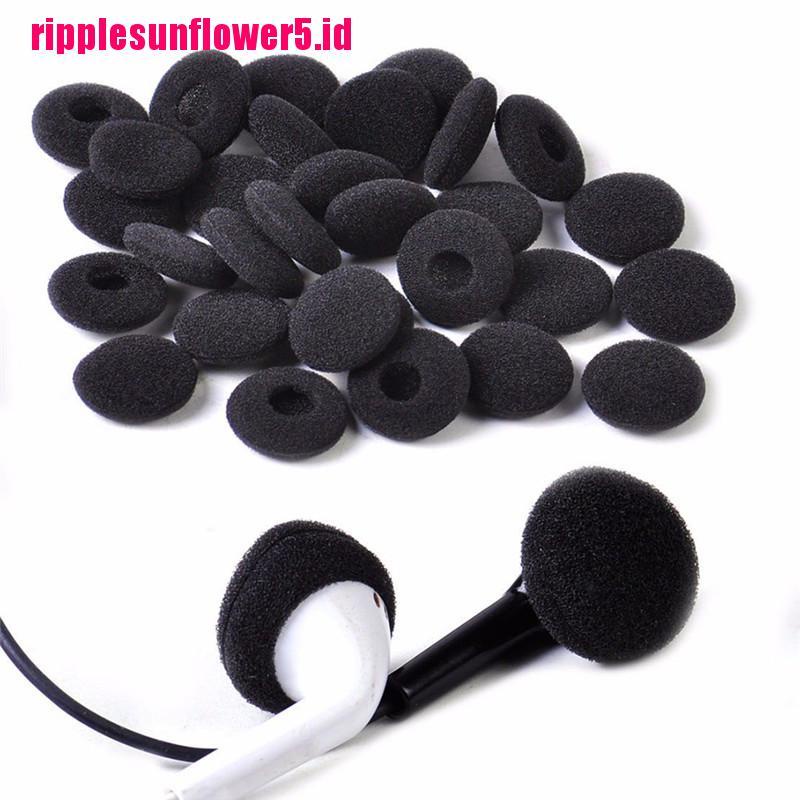 30pcs Spons Lembut Warna Hitam Untuk Headphone