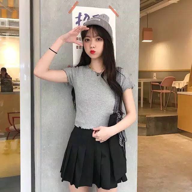Tshirt  Rajut Kriwil deFashionID Fashion Murah