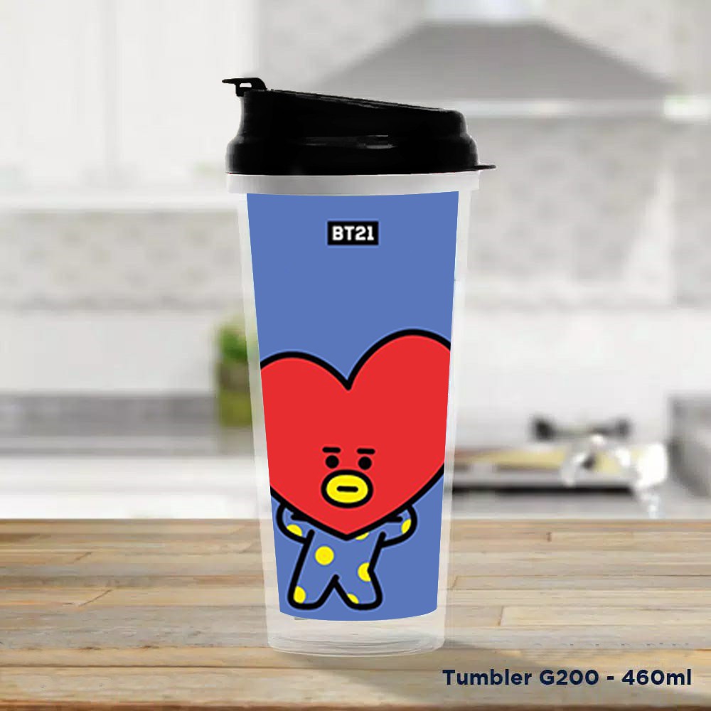 Pusat Mode Tumbler/Tempat Minum Design BT21 Tata