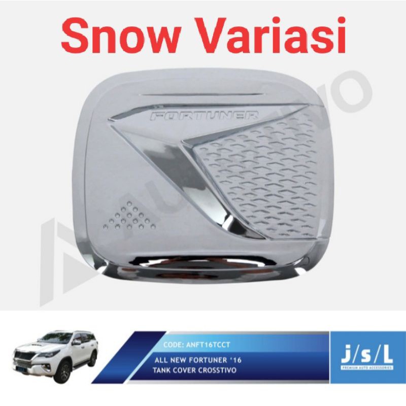 All New Fortuner tutup tangki mobil tank cover crosstivo chrome JSL