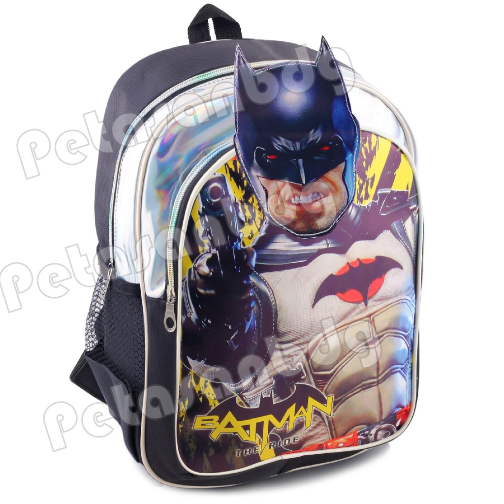 PTS - Ransel Sekolah Anak Cowo / Laki Laki Karakter - SUPERMAN - HEADBUT HOLOGRAM - COOL BACKPACK + FREE BOTOL