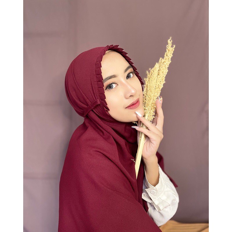 Khimar Bergo lipit gerigi bergo maryam lipit maryam bergo lipit BERGO KCB