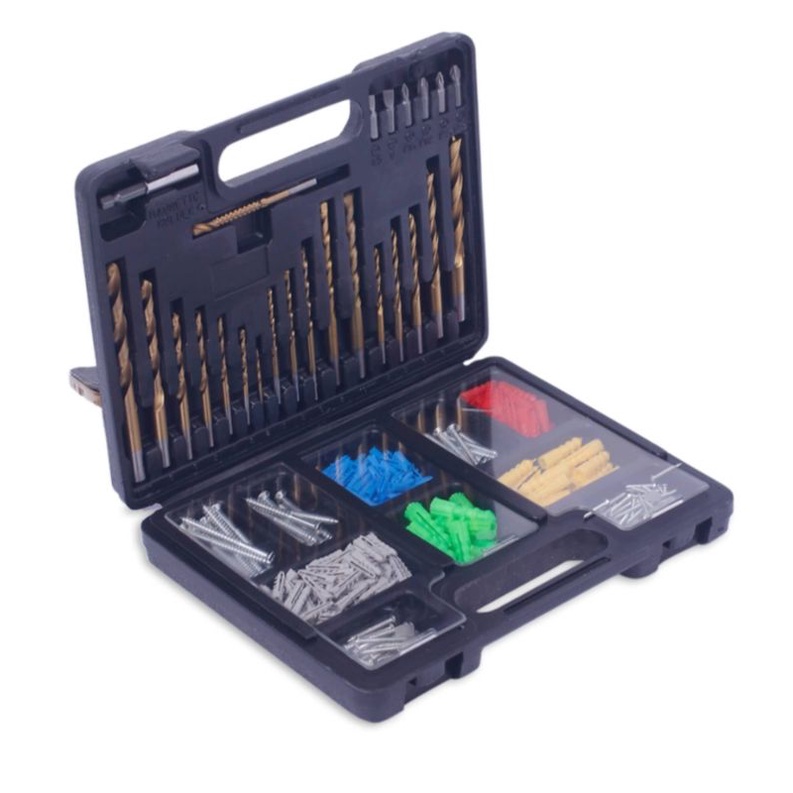 KRISBOW Set Perlengkapan Mata Bor 301Pcs/Drill Bits Set