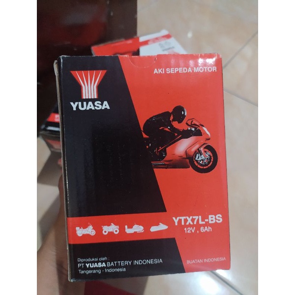 AKI SEPEDA MOTOR YUASA YTX7L-BS
