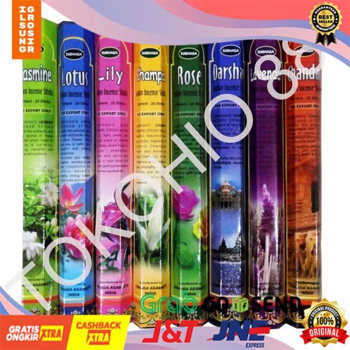 Hio / Dupa India Wangi Aromaterapi Hexagonal Subhaga Incense Sticks - Darshan