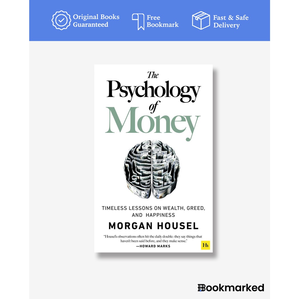 The Psychology of Money by Morgan Housel - Buku Import Original Softcover - Bookmarked