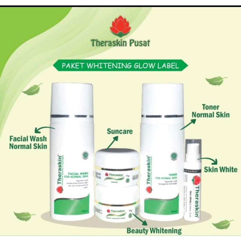 THERASKIN WHITENING GLOWING/Paket Glowing whitening THERASKIN