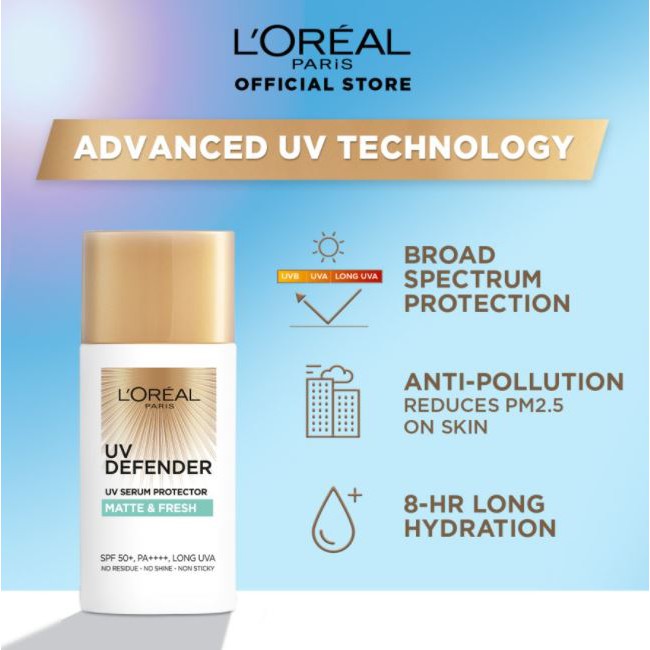 ☘️Yuri Kosmetik☘️ Loreal Paris UV Defender 50ml