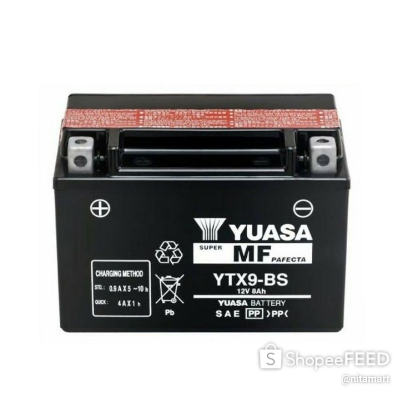 Accu - Aki Motor Yuasa Mf Ytx9-bs / ytx9 / ytx9bs