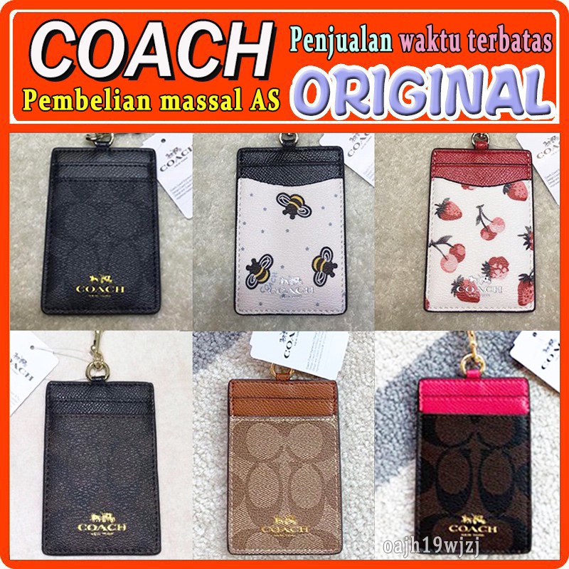 

【In Stock】Penjualan Panas / Coach card holder / 65573 / 23679 / 26654 / Holder Kartu Nama / Id Dengan Tali Lanyard / Kartu kerja / tag / Lanyard / kartu pelajar / card holder croco slot