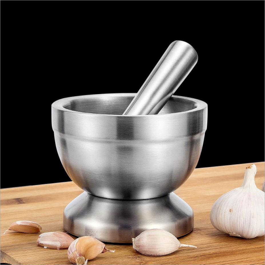 Pharmacy Big Pound Medicine Pot 304 Stainless Steel Garlic Press Kitchen Gadget Grinder Shopee Indonesia