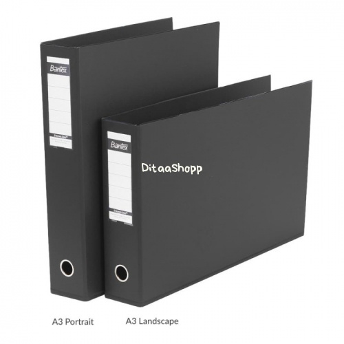 

Bantex A3 Landscape 7Cm Lever Arch File / Ordner Black #1468 10 030