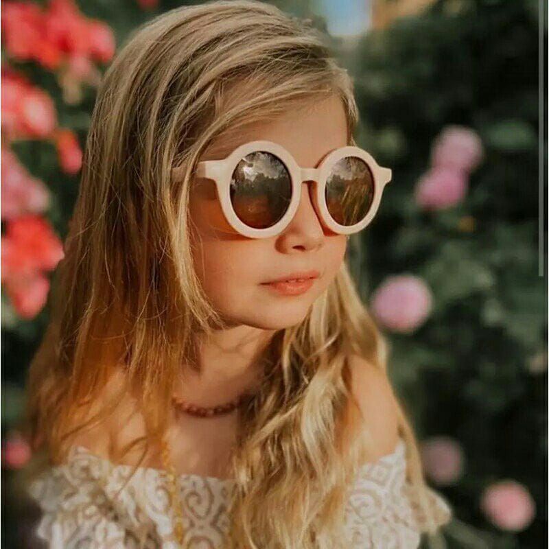KACAMATA BULAT ANAK/ KACAMATA ANAK FASHION/ KACAMATA KEKINIAN ANAK VIRAL-KM_Pink