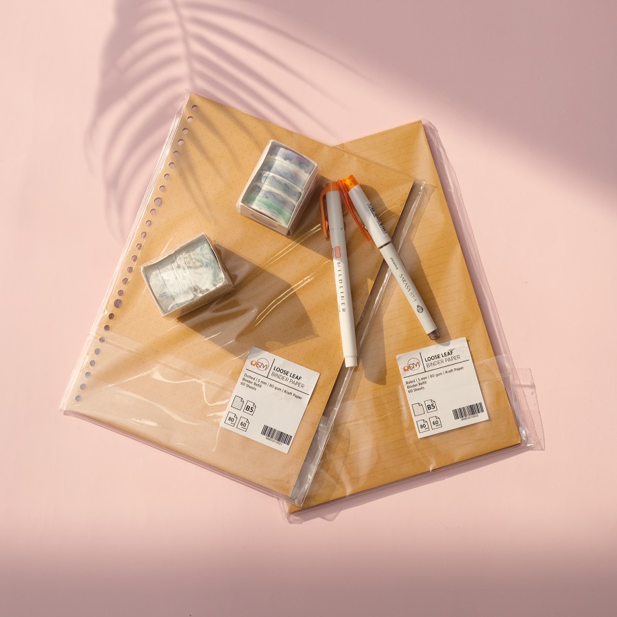 

Loose Leaf Refill Binder B5 60 Lembar KRAFT PAPER