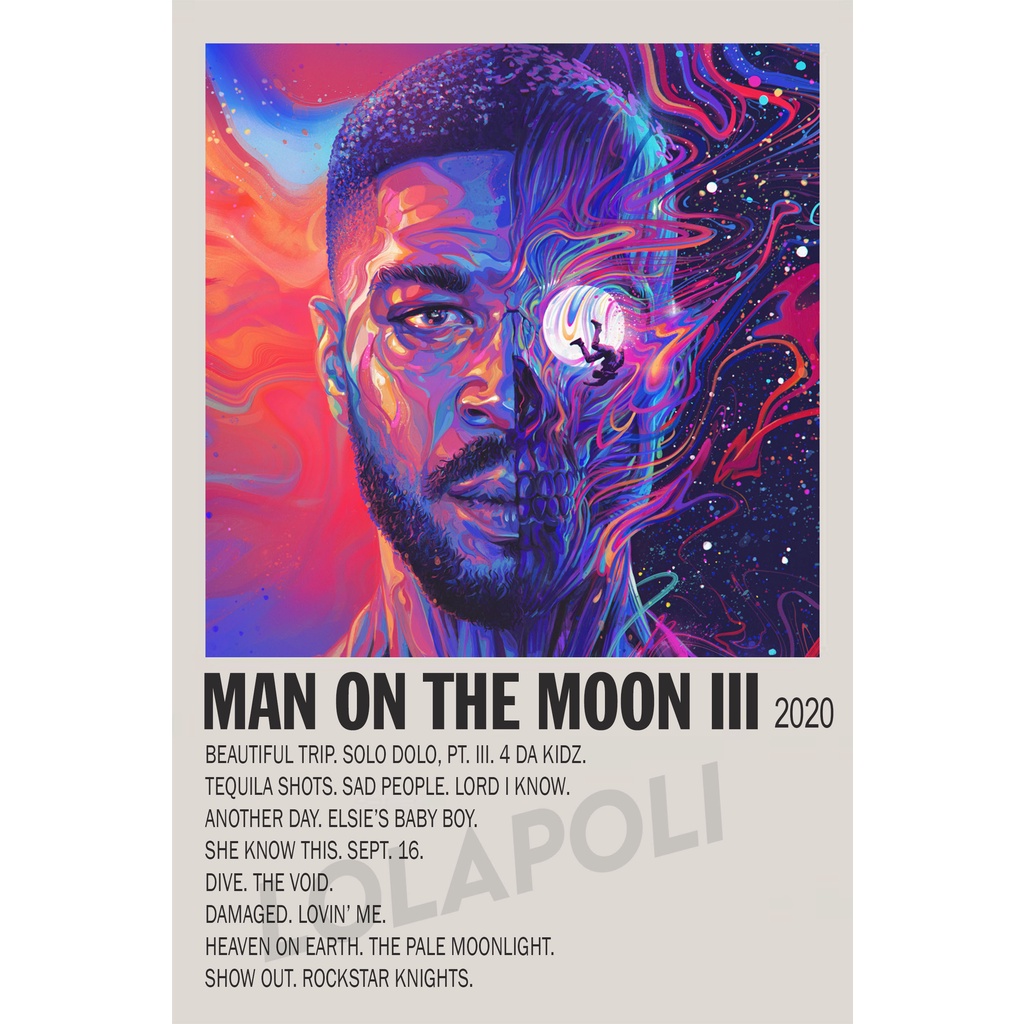 Poster Cover Album Man On The Moon III - Kid Cudi