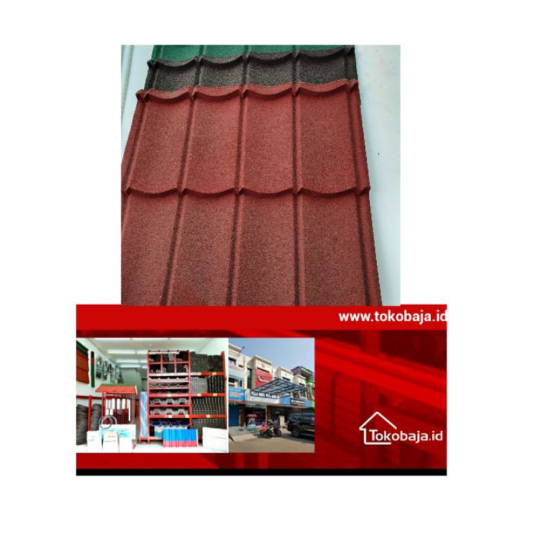 genteng metal (GM) pasir berbagai warna