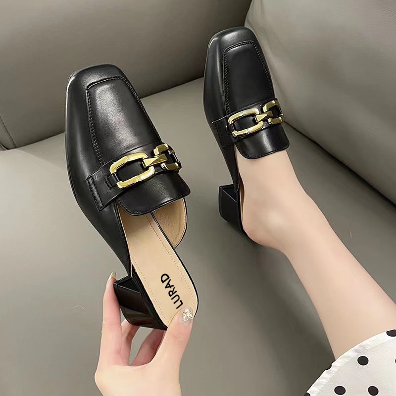 Sepatu Wanita Sandal Sepatu Cewek  WL1716 Slip-On Sepatu Flat Terbaru Fashion Korea Tanpa Tali Belakang