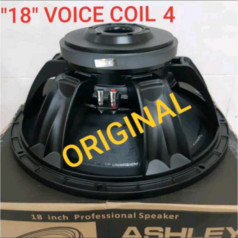 COMPONEN SPEAKER ASHLEY LF18V400/GTLAB 18G550 18 INCH VOICE COIL 4 INCH ORIGINAL