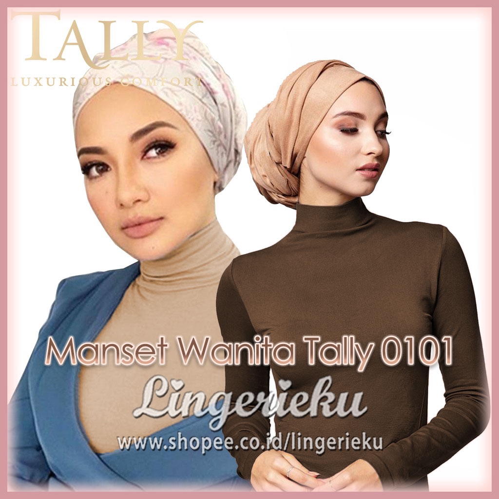 Tally 0101 Baju Turtle Neck Wanita Lengan Panjang Manset Size Kecil